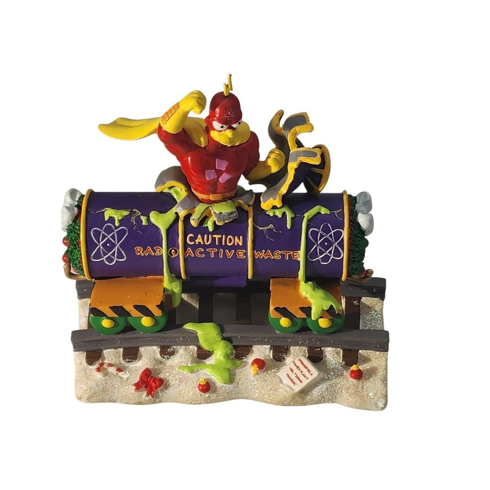 2004 The Simpsons Christmas Train " A Little Holiday Action" Radioactive Man